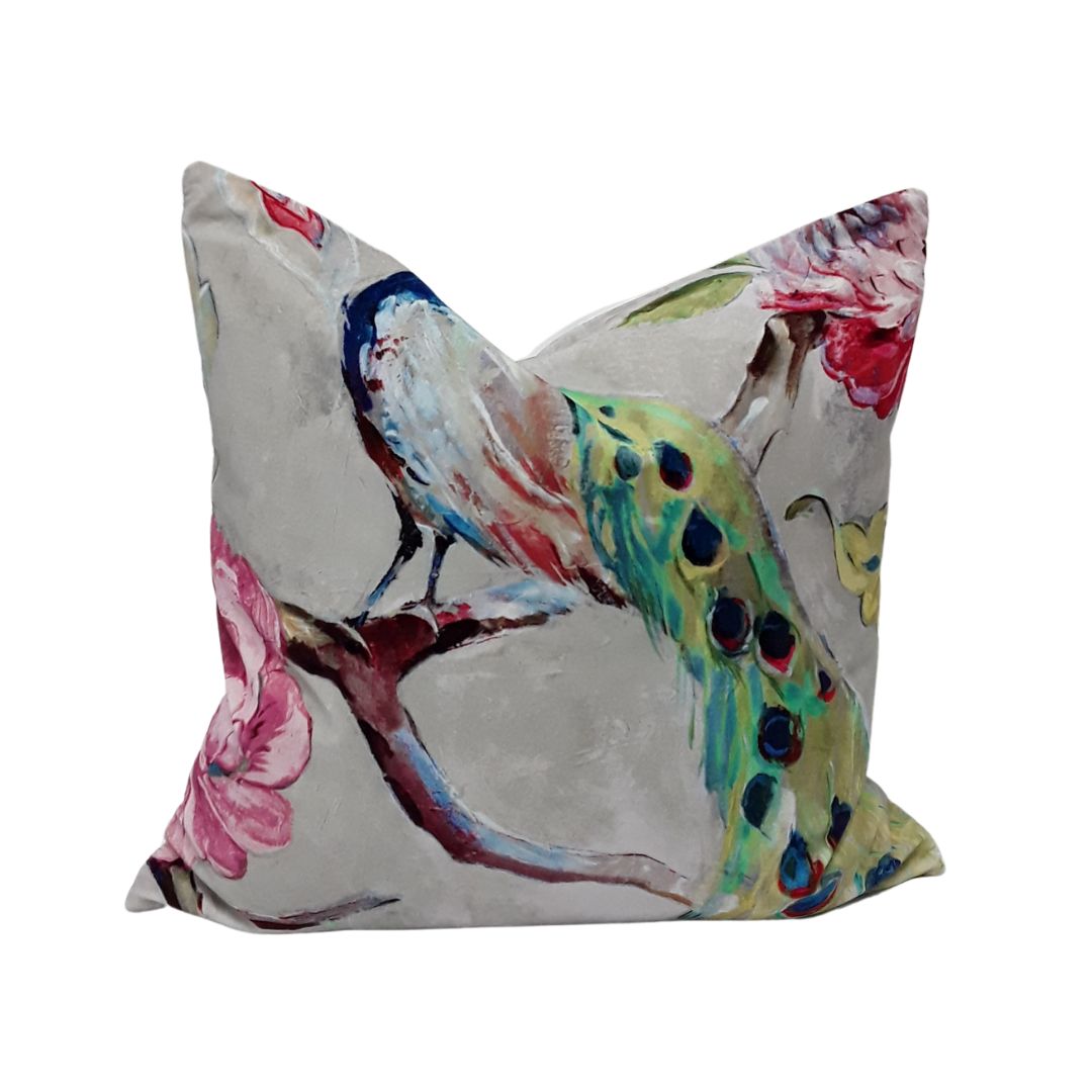 Hampton Court Jewel/Mystere Snow Cushion - 55x55