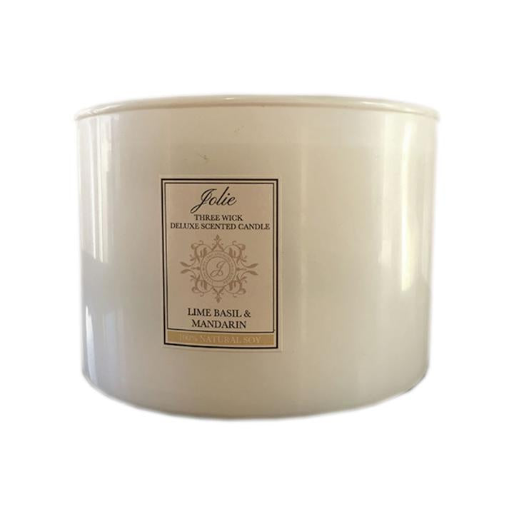 Organic Soy Candle Deluxe - Three Wick - Orange Blossom