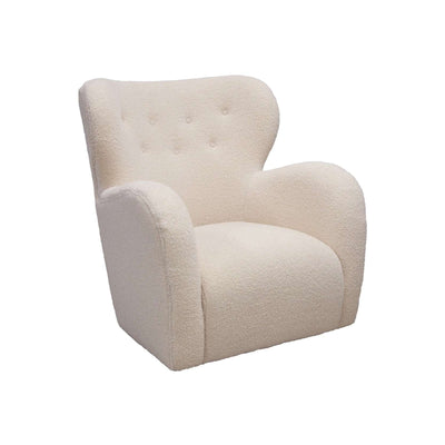 Cruz Swivel Clubchair Faux Shearling