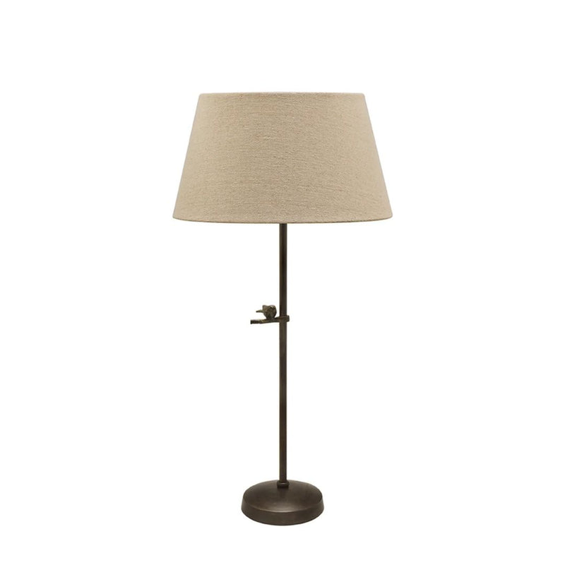 Lampbase with Bird in Dark Bronze Finish