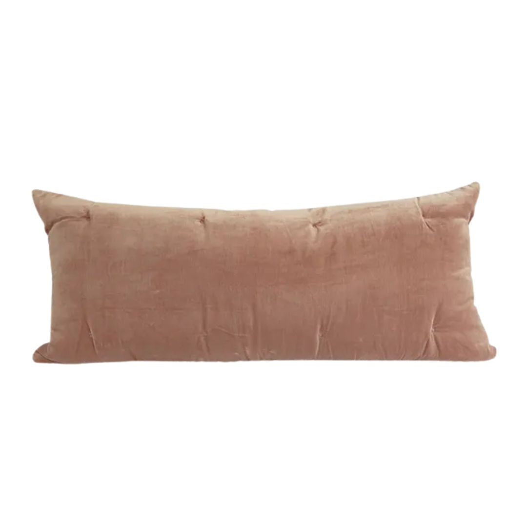 Velvet Old Rose Lodge Cushion - 90x40