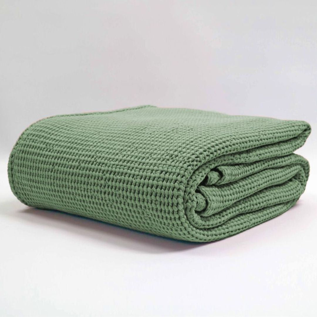 Newbliss Stonewashed Blanket: Sage - Large