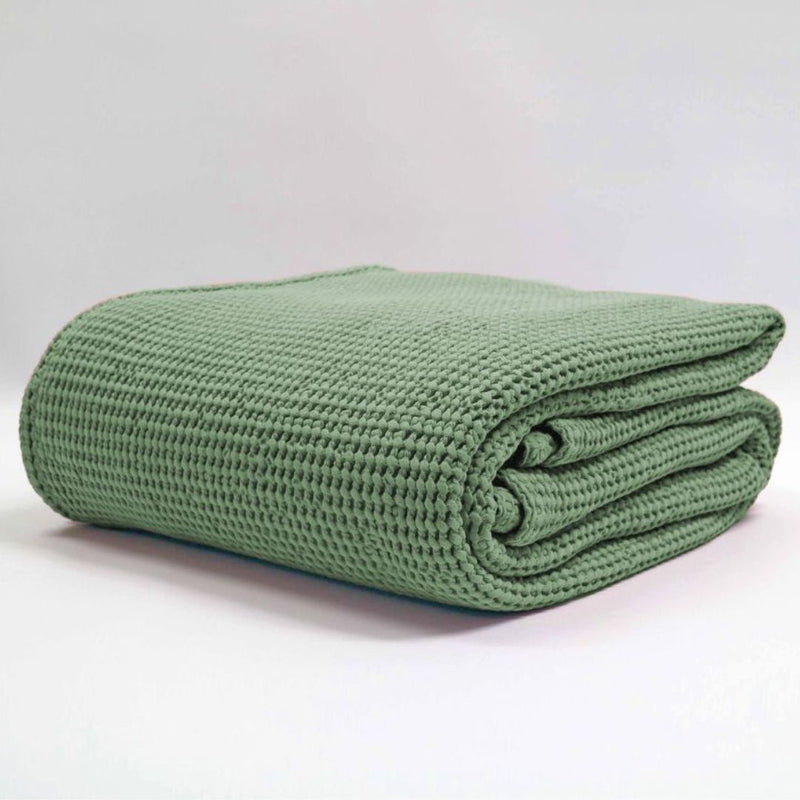 Newbliss Stonewashed Blanket: Sage - Large
