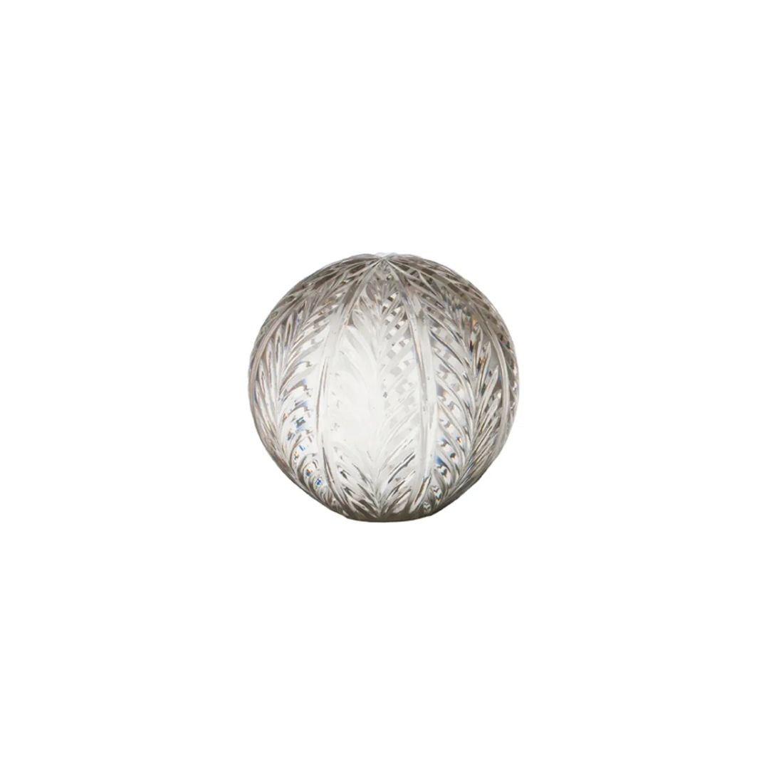 Wing Cut Glass Ball: 4" - Medium