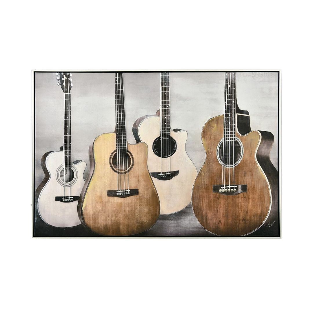 Guitar Project Framed Canvas - 1225x822
