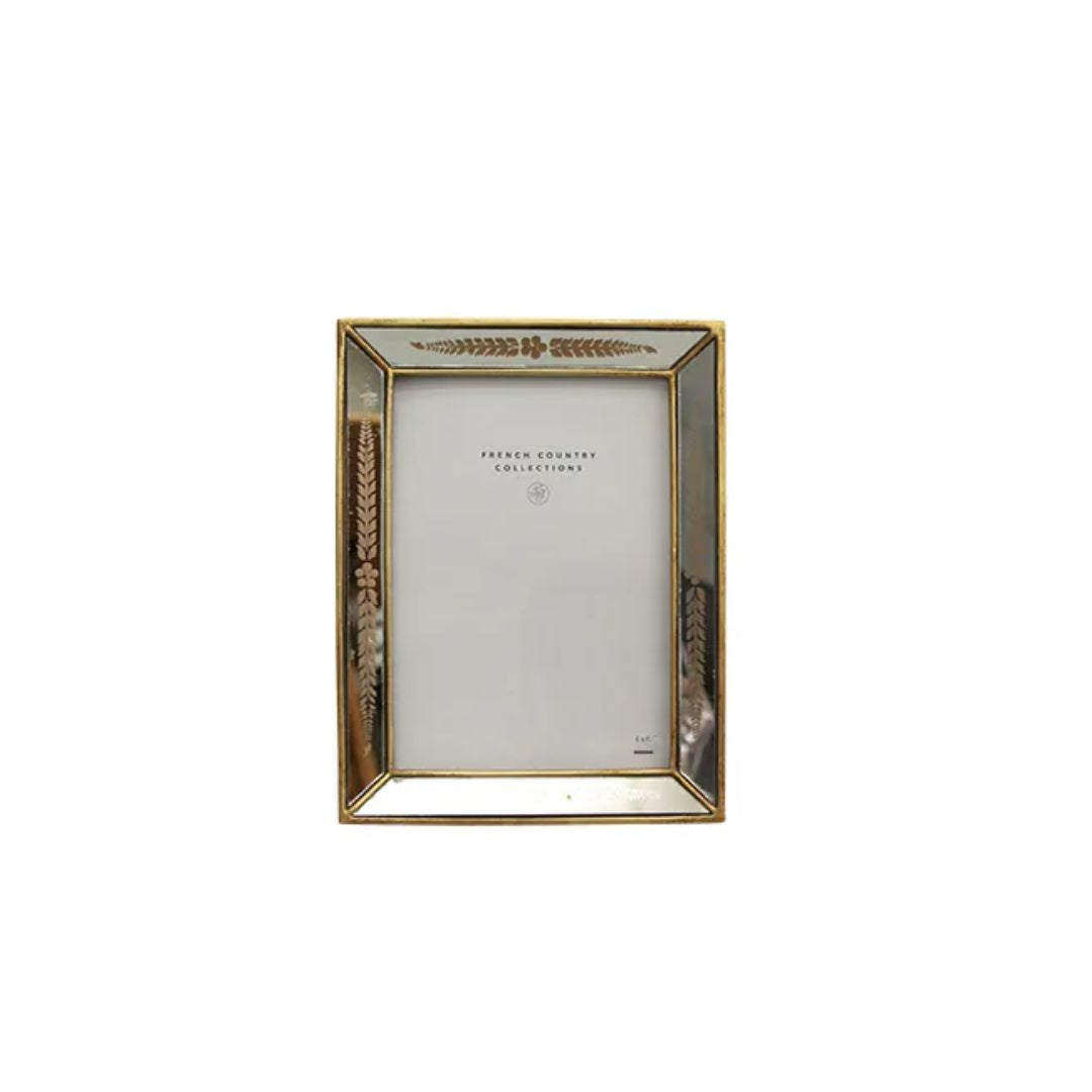 Juliet Fleur Mirror Photo Frame - 2.5x3.5"
