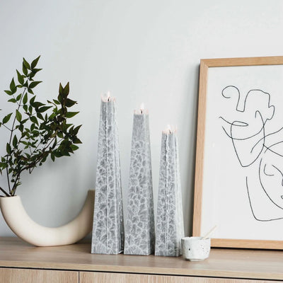 Icicle Candle: Black Iris - Large