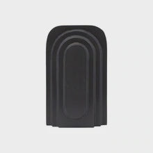 Empire Art Deco Vase - Black 22cm