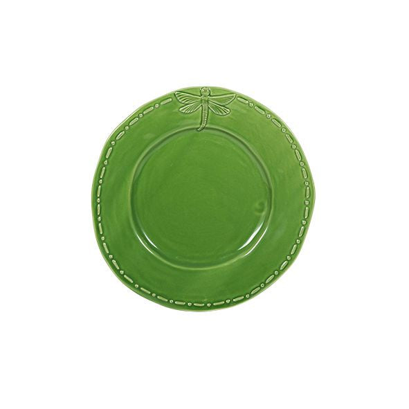Dragonfly Stoneware Green Side Plate