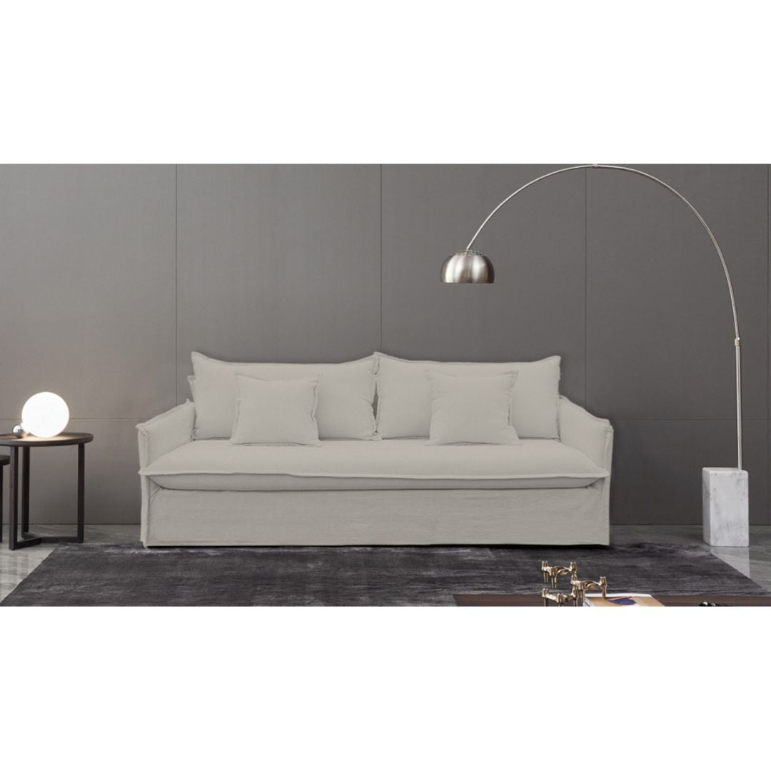 Chantilly Slip Cover 3 Seat Sofa - Salt & Pepper