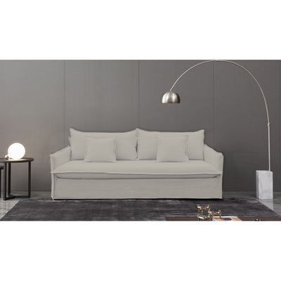 Chantilly Slip Cover 3 Seat Sofa - Salt & Pepper