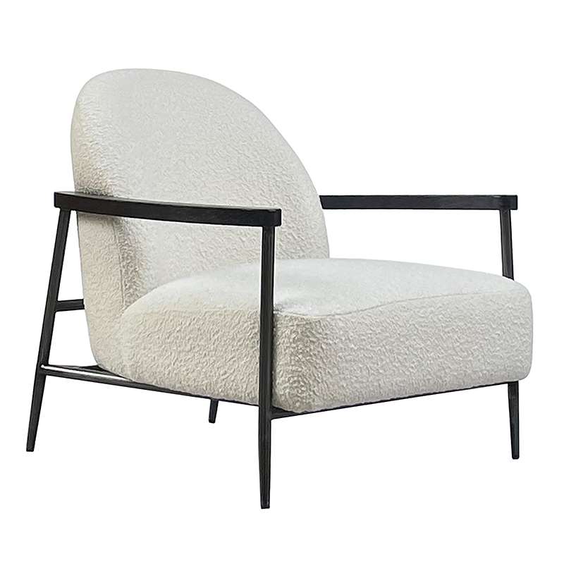 Bonnie Boucle Occasional Chair - Ivory