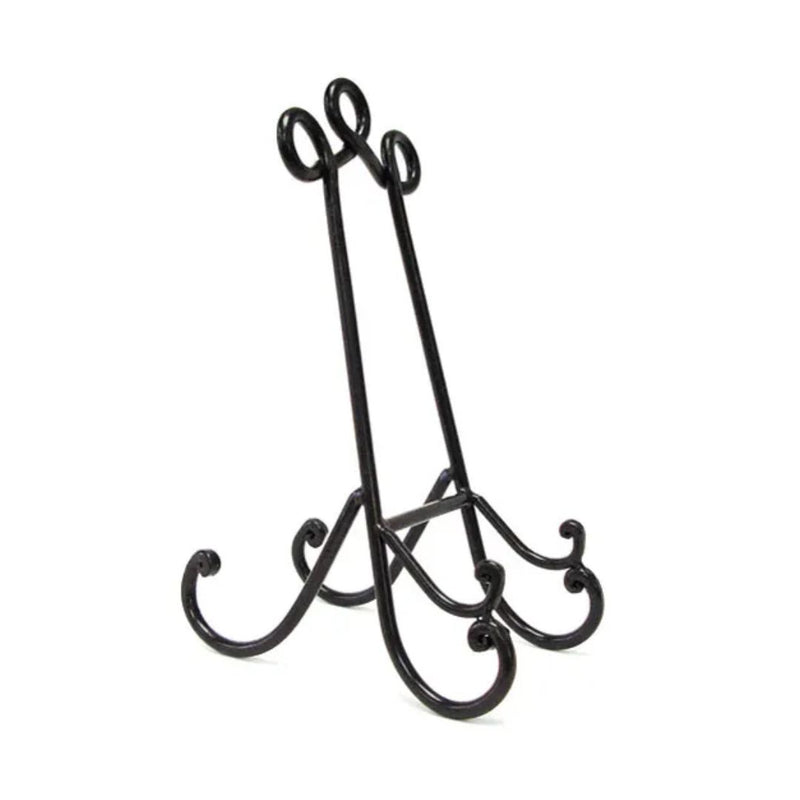 Large Iron Plate Stand - Rust Finish