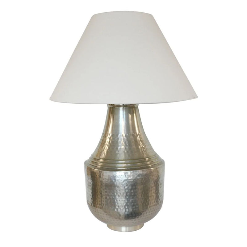 Marrakesh Urn Lamp Base in Pewter Finish