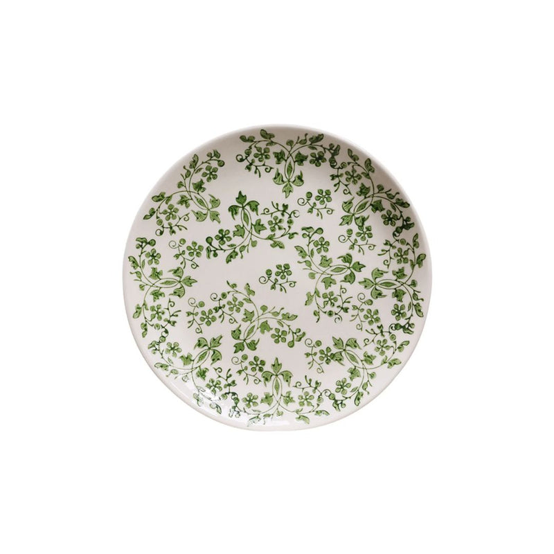 Florentine Verde Handpainted Plate - Green