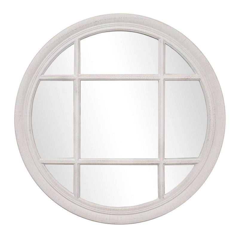 Classic Grid Wooden Mirror -700 Dia.