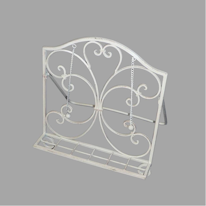 Cream Cook Book Holder