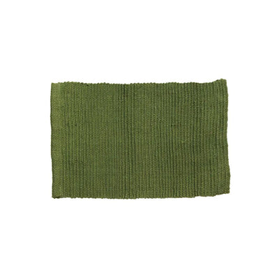Ribbed Jute Placemat - Green