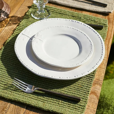 Ribbed Jute Placemat - Green