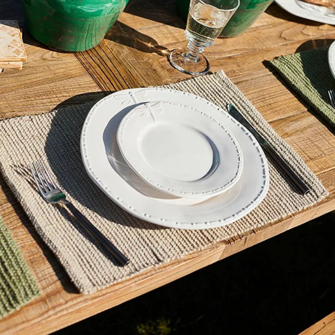 Ribbed Jute Placemat - Stone