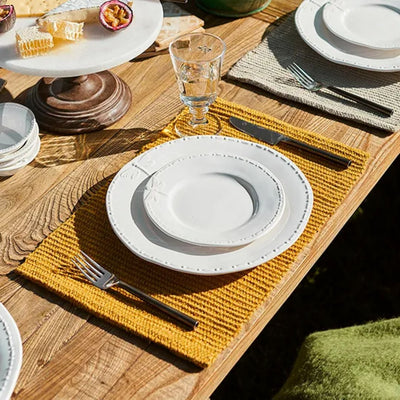 Ribbed Jute Placemat - Tumeric