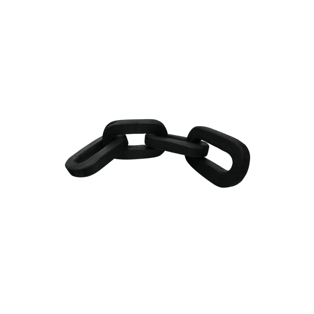 Wood Oval Link - Black