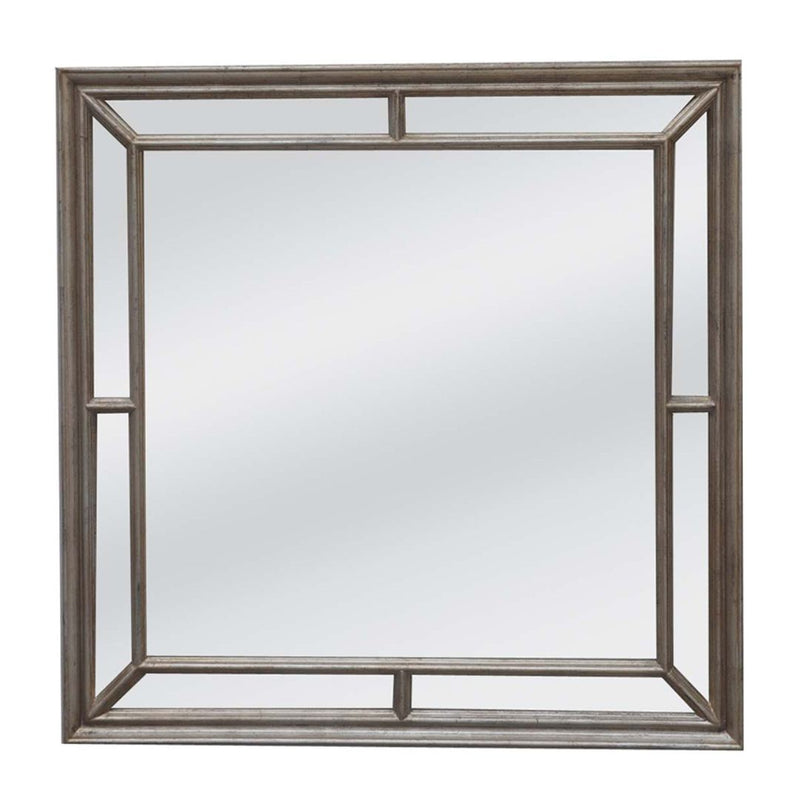 Matteo Square Mirror - Country Silver