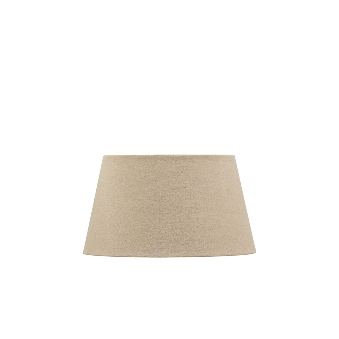 Raw Linen Tapered Drum Lampshade - 36cm