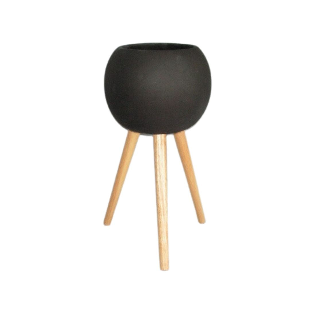 Black Terra Planter - Medium