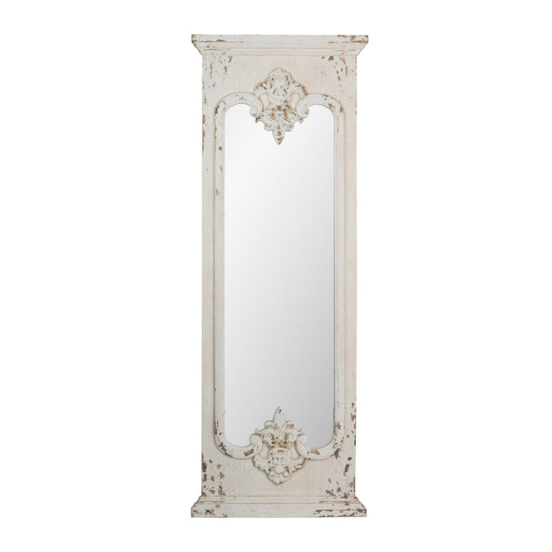 Distressed White Mirror