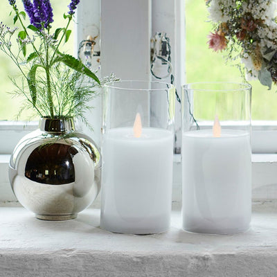 Sirius Ivy Glass Candle Mini Clear - Set of 2