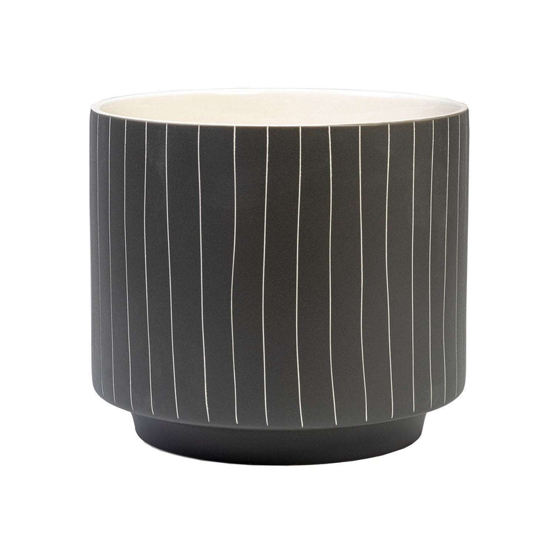 Blurred Lines Dark Grey Pot - Medium