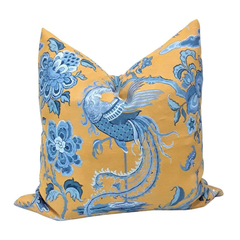 Chifu Ochre Blue Cushion - 60x60