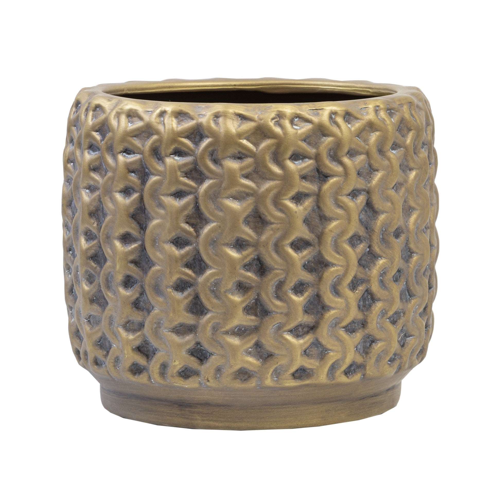 Deco Gold Wash Pot - Large