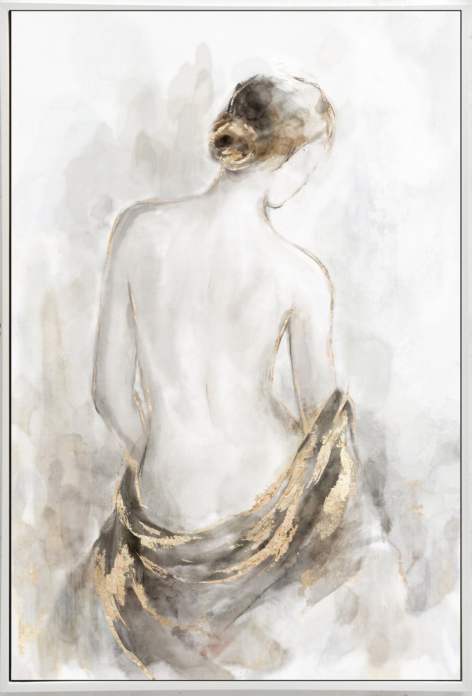 Serenity Print with Hand Painting