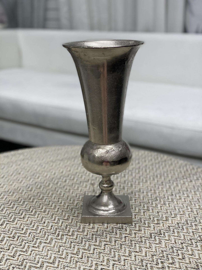 Aluminium Vase - Nickel - 15dia. x 36