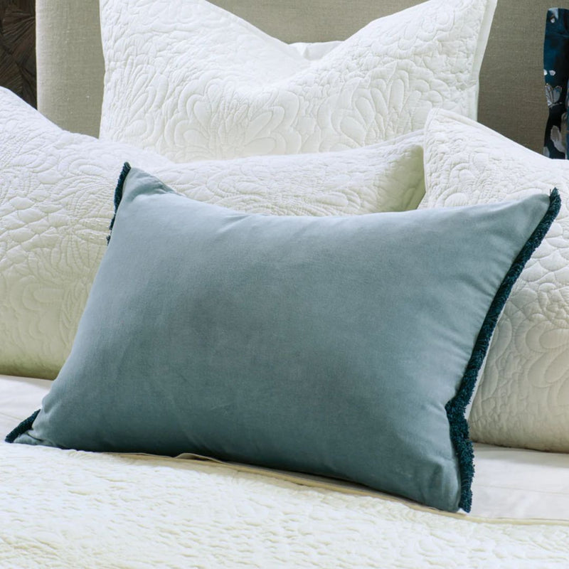 Frangia Smoke Blue Cushion - 60x40