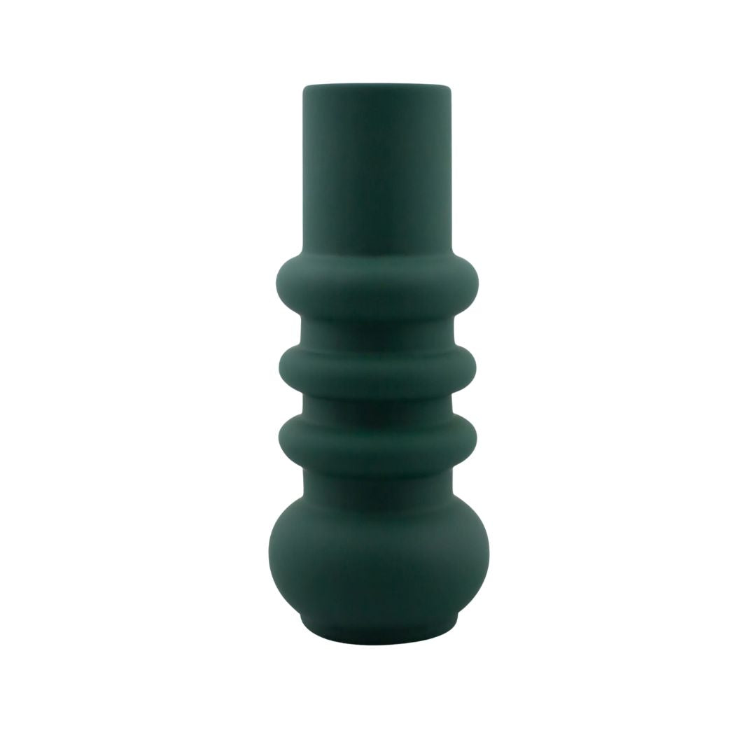 Malmo Cylinder Vase - Forest Green