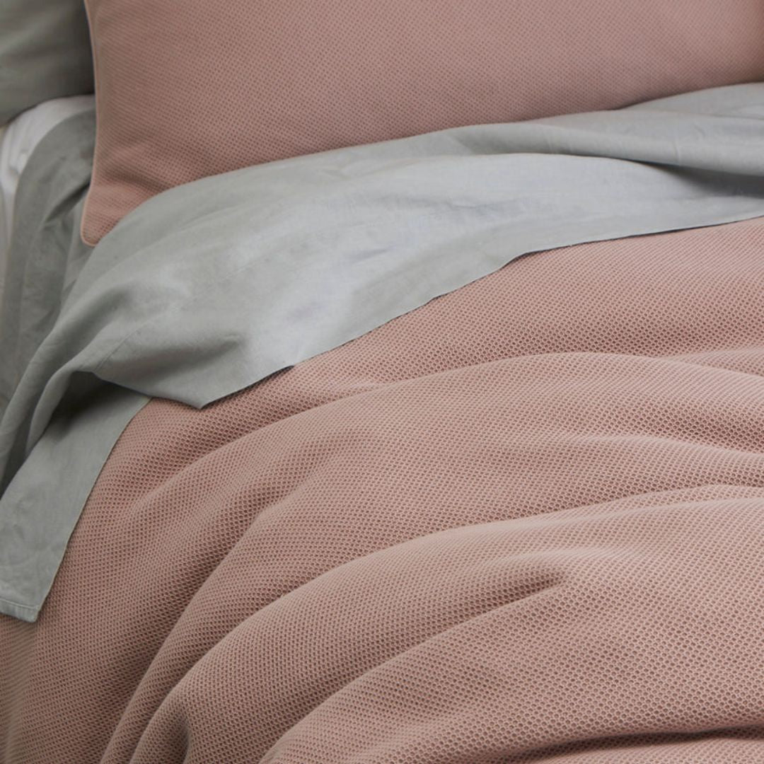 Pique Soft Pink Pillowcase
