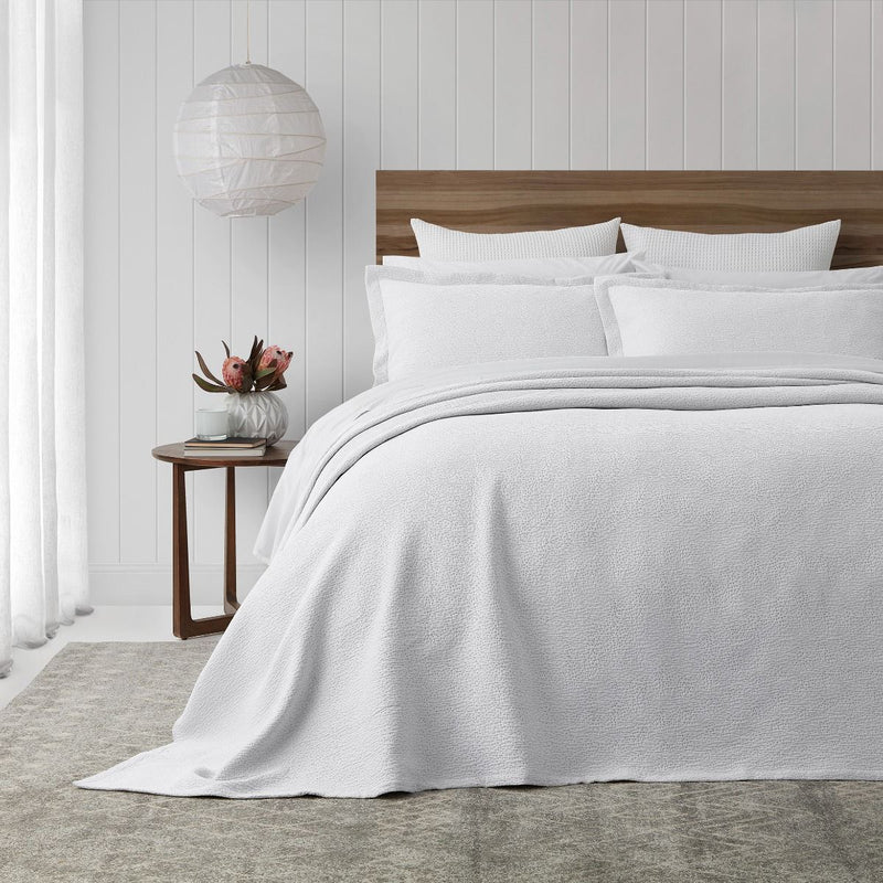 Porto White Bedspread - Super King