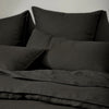 Ravello Linen Charcoal Pillowcase in Pair