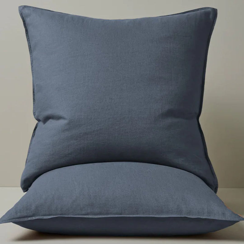 Ravello Linen Denim Eurocase in Pair