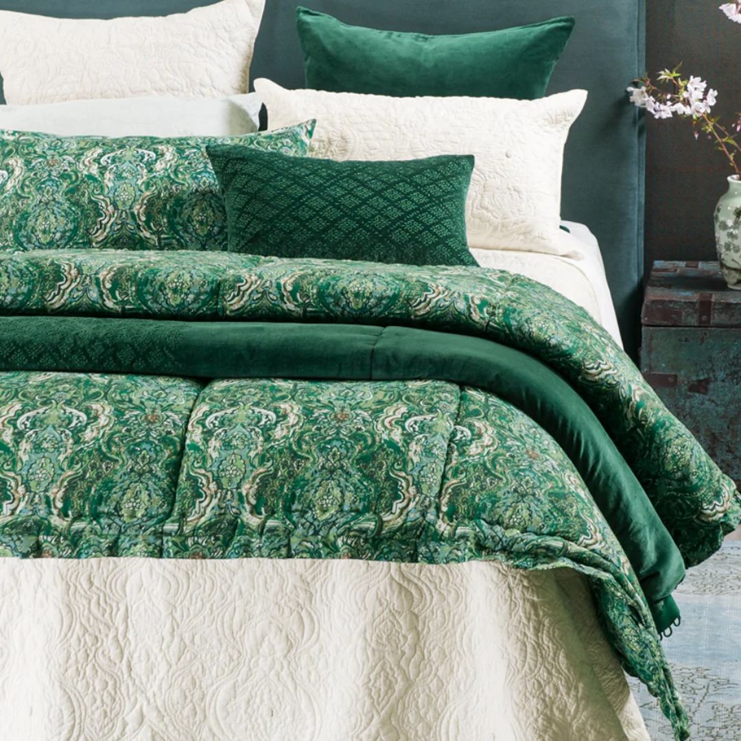 Riad Emerald Duvet Cover - Queen