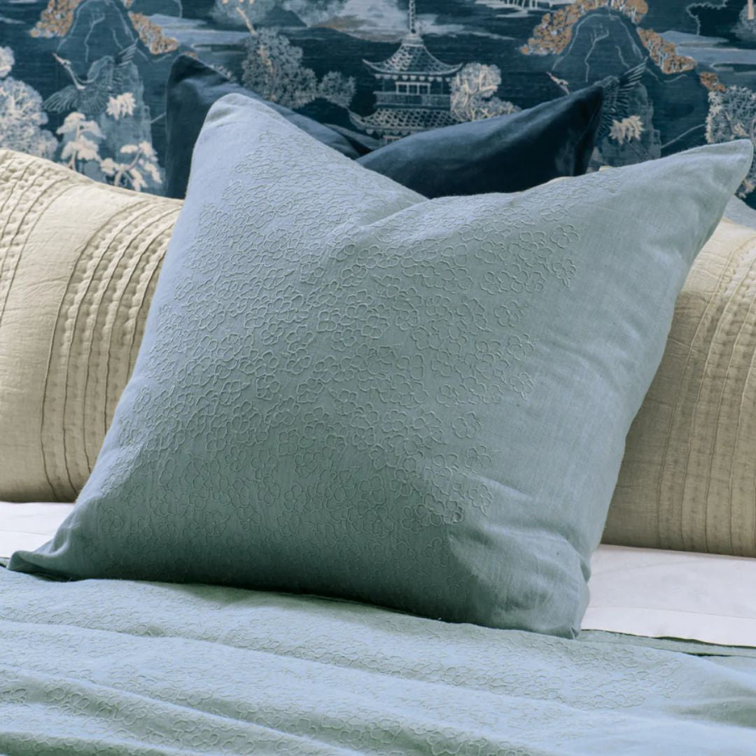 Sakura Duck Egg Eurocase Pair