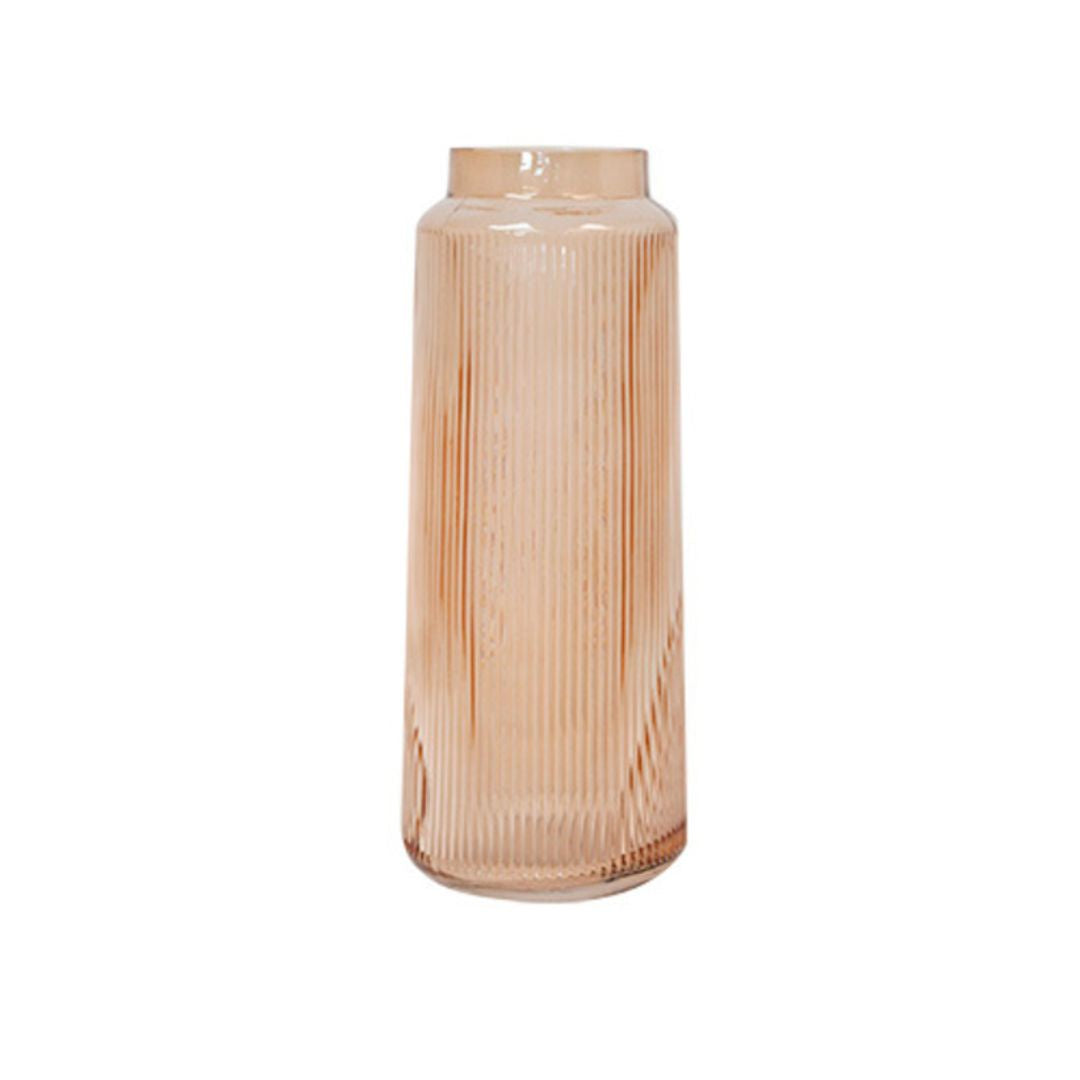 Sia Glass Vase: Amber - Large
