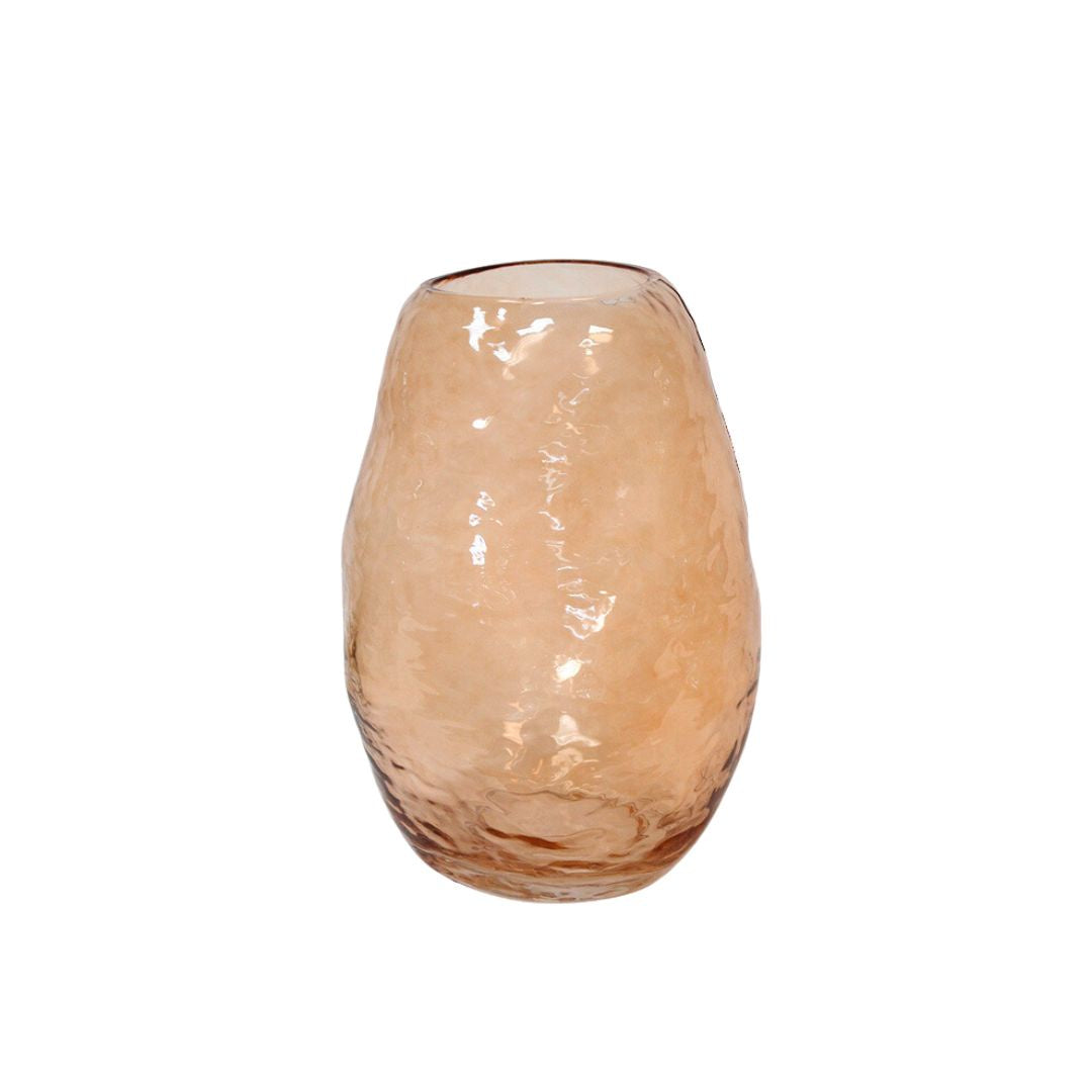 Zina Glass Vase: Amber - Large