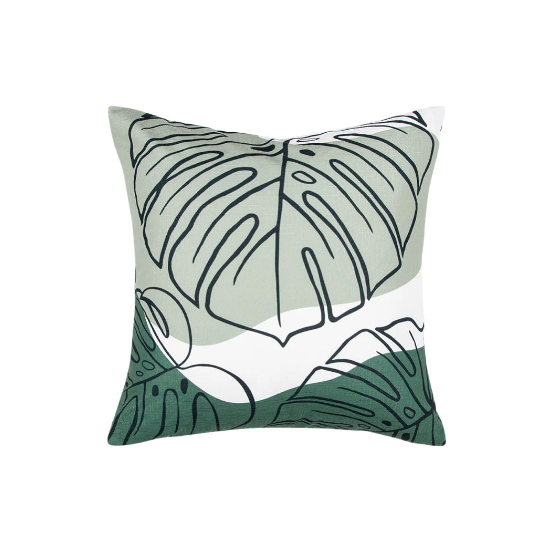 Liana Cushion with Polyester Inner: Olive - 50x50