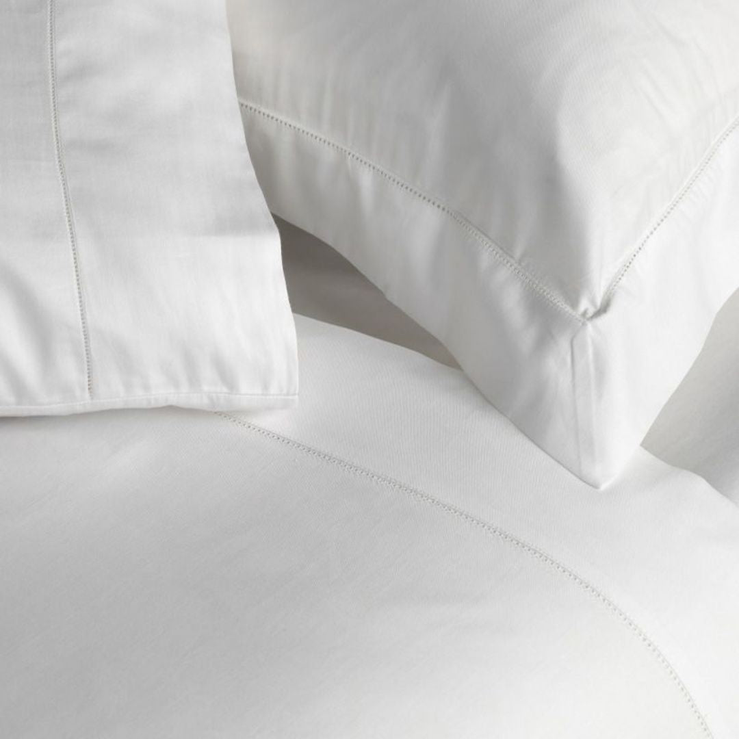 500TC Fitted Sheet: Optic White - King