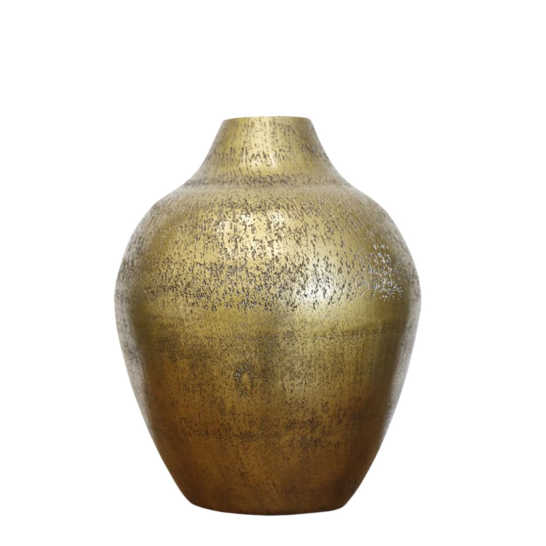 Marrakesh Urn: Antique Brass Finish