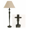 Femme Sculptured Tall Lamp Base in Dark Bronze/Black Finish